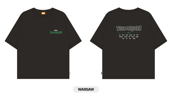 StayC - "TeenFresh" StayC 1st World Tour in Europe Official MD [Tour T-Shirt + Random Photocard 1ea] - HALLYUSUPERSTORE