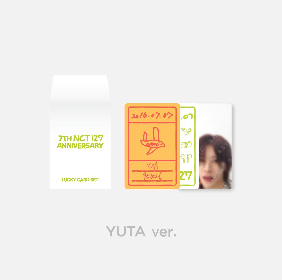 NCT 127 - "7th Anniversary Glow-In-The-Dark" Official Lucky Card Set - HALLYUSUPERSTORE