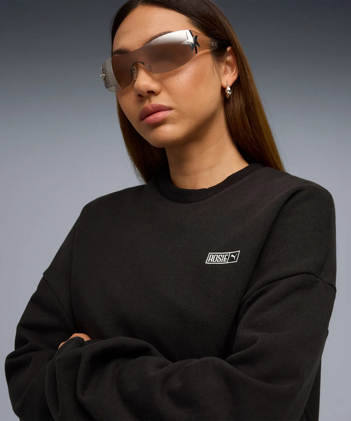 ROSE X PUMA - Oversized Crew TR - Black / 633803-01