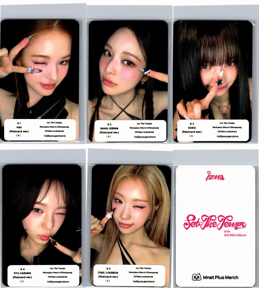IZNA "SET THE TEMPO" - Olive Young Lucky Draw Event Photocard (POSTCARD Ver.) [26.06.09]