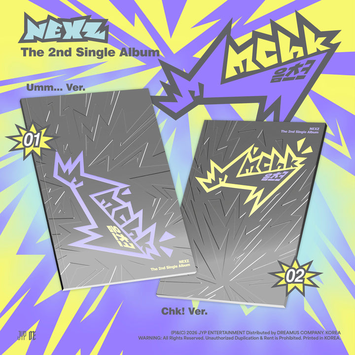 [NEXZ] [VIDEOCALL - YU] 2nd Single ALBUM Mmchk (Umm… Ver. / Chk! Ver.)