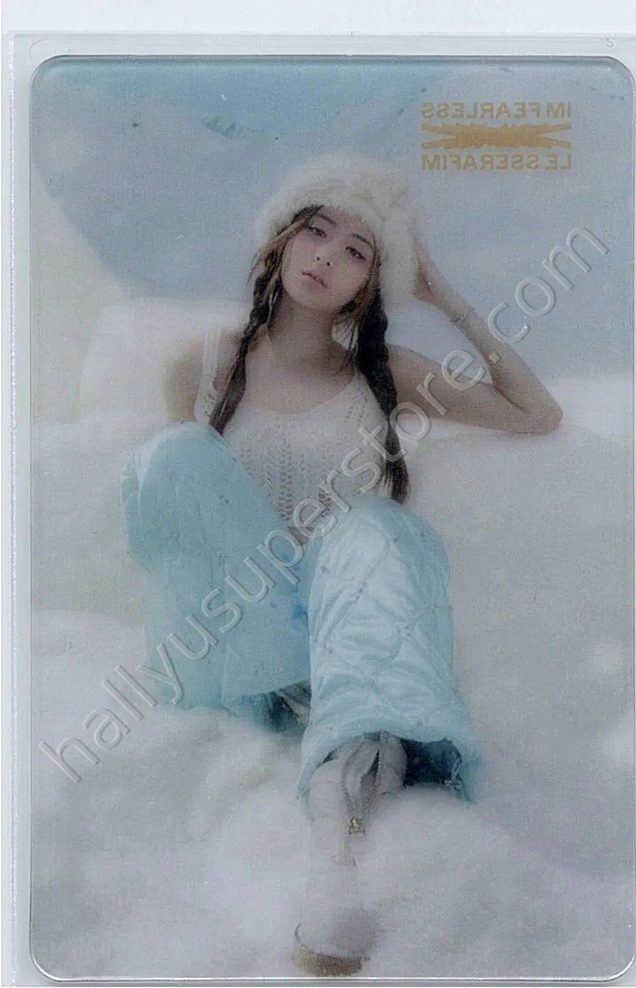 LE SSERAFIM - Huh Yunjin - LE SSERAFIM - Huh Yunjin - ANTIFRAGILE Album transparent pob (pre-order benefit) compact version aladin