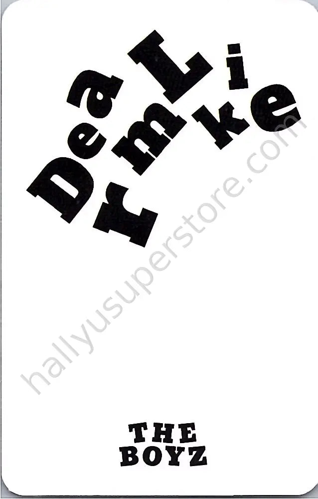 THE BOYZ - Q - Dreamlike album photocard day version platform version