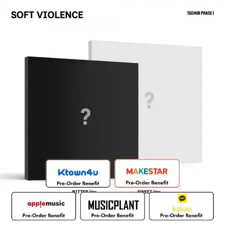 [Pre-Order] TAEMIN - PHASE I : Soft Violence (PHOTO BOOK Ver.) + Pre-Order Benefit (Choose Version)