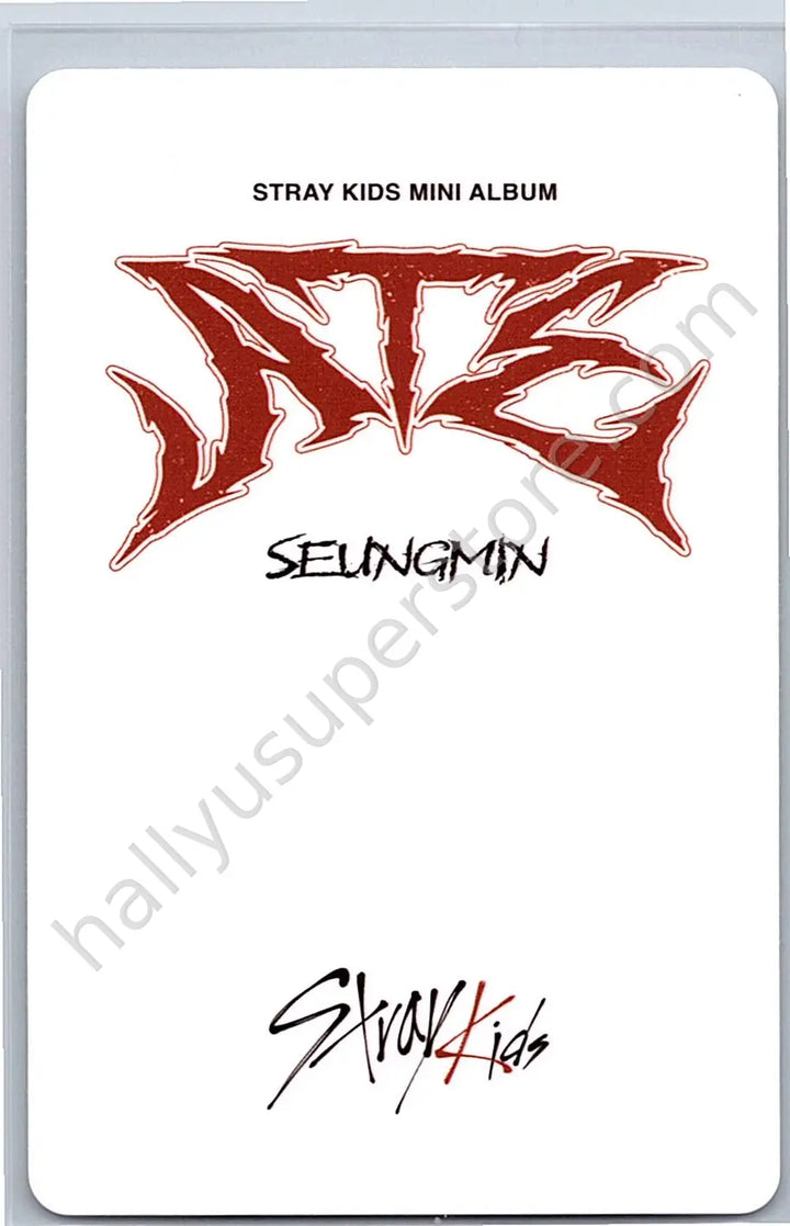 Stray Kids - Seungmin - ATE album photocard B version nemo version photocard set