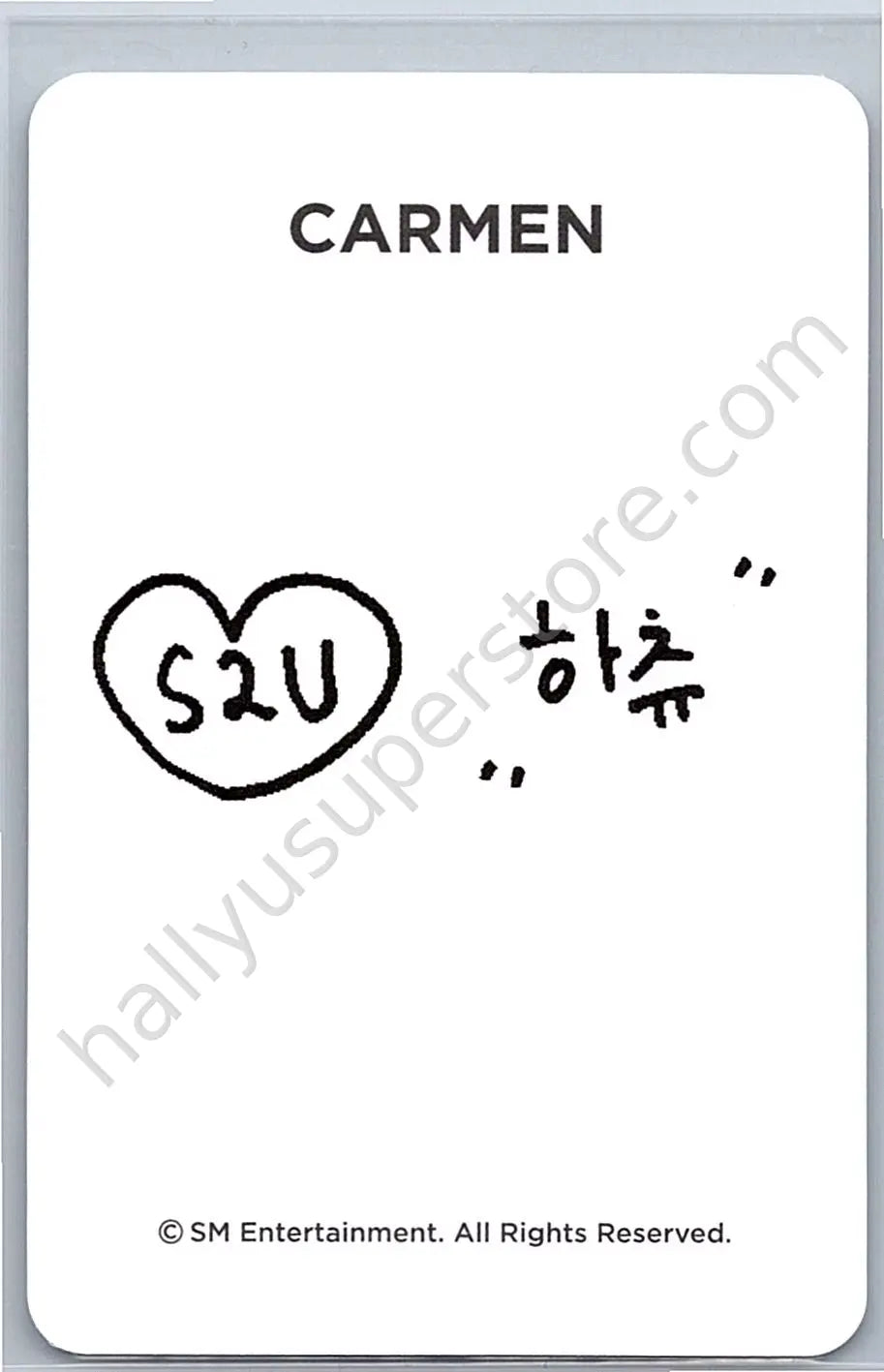 Hearts2Hearts - Carmen - Hearts2Hearts - Carmen - S2U Official Membership Other merch inclusion photocard set