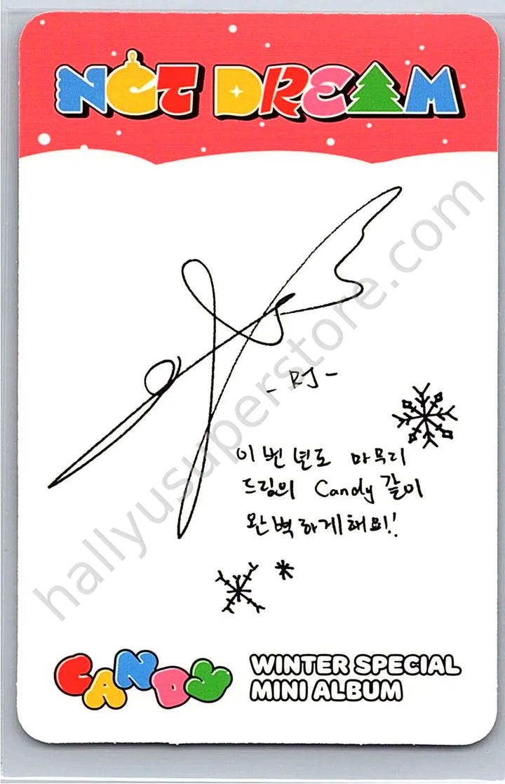 NCT DREAM - Renjun - Candy album photocard special version