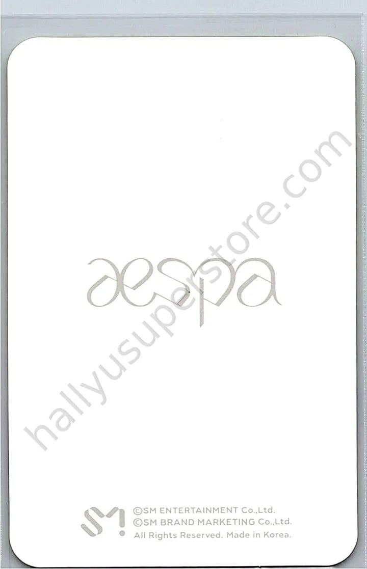 aespa - Winter - Black Mamba (Debut Single) holographic (hologram) merch photocard