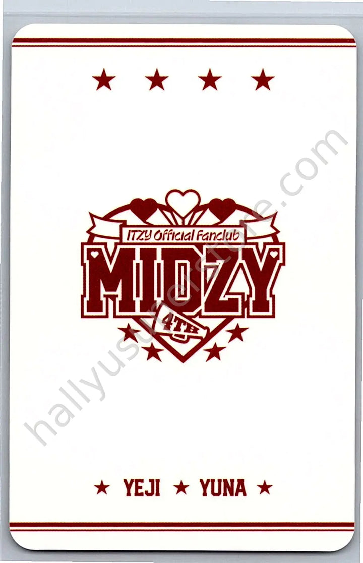 ITZY - Unit - ITZY - Yeji &amp; Yuna -  Itzy official fanclub MIDZY 4th generation Other photocard set