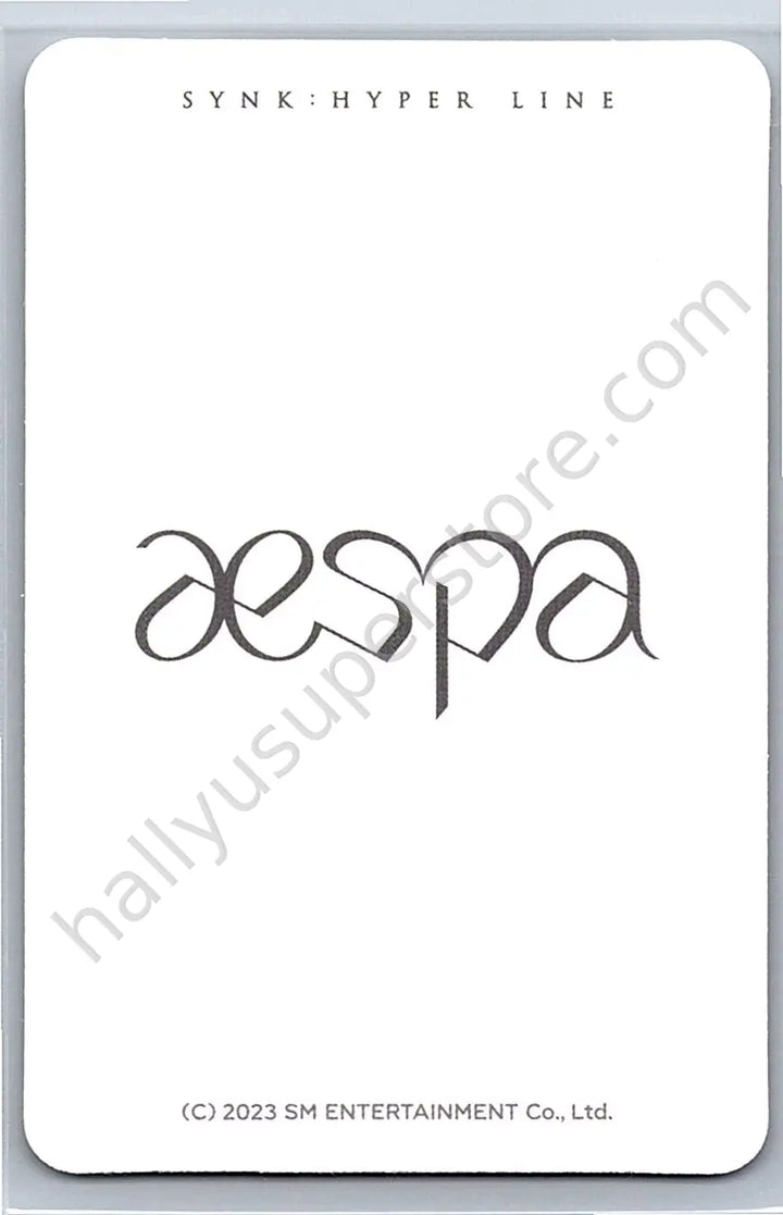 aespa - Winter - aespa - Winter - SYNK : HYPER LINE Event merch photocard scratch card