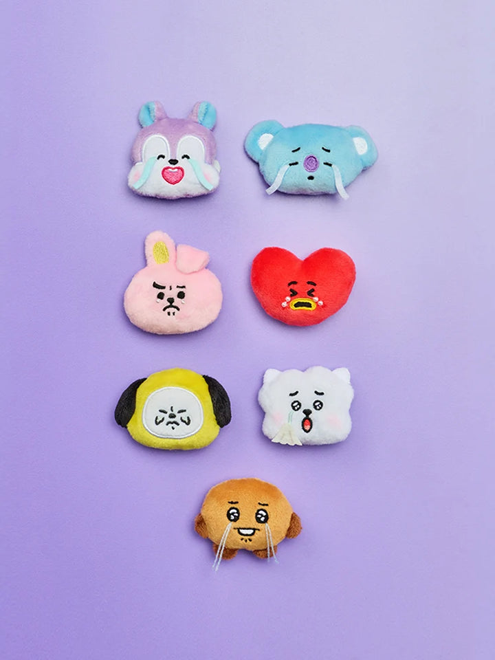 [Pre-Order] BT21 - Boo-Hoo Face Plush Brooch [Today&