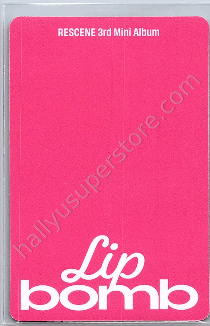 RESCENE - Zena - lip bomb album photocard balm version qr version