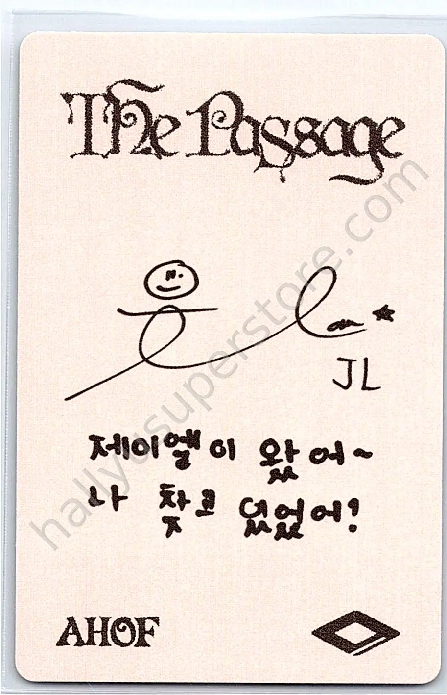 AHOF - JL - AHOF - JL - The Passage Album album photocard photobook version twig version