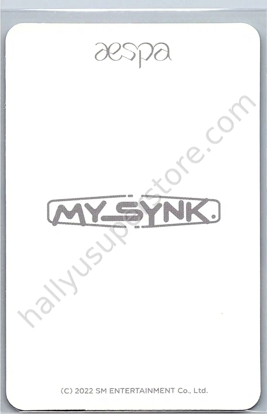 aespa - Karina - aespa - Karina - MY SYNK Fanmeeting Event merch photocard fortune card scratch card