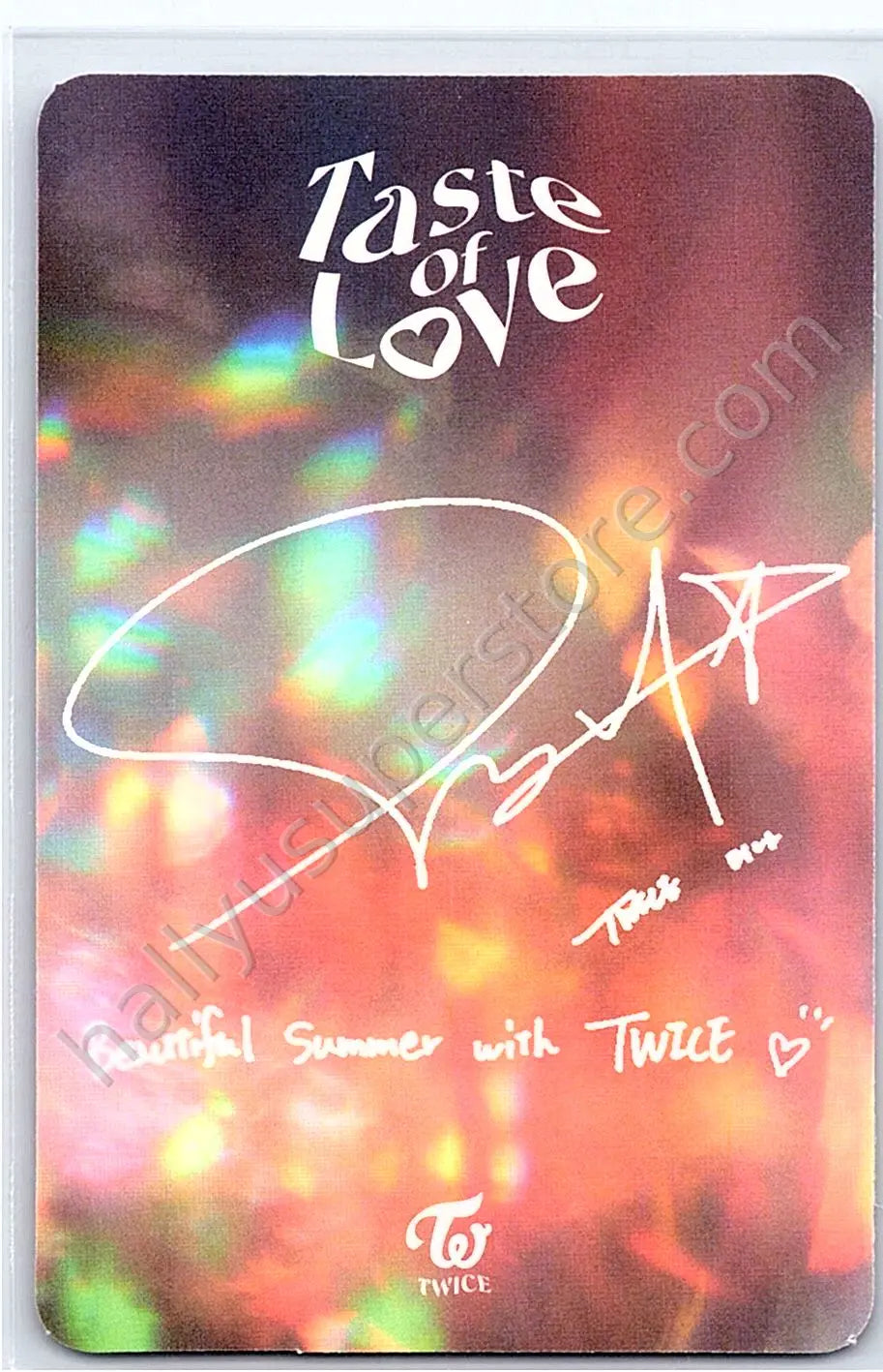 TWICE - Mina - Taste of Love album photocard