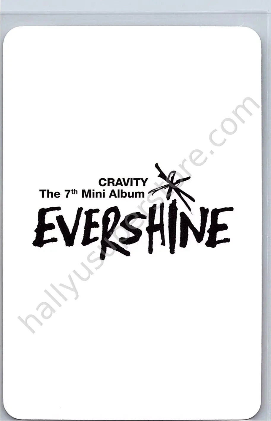 CRAVITY - Hyeongjun - EVERSHINE afterglow version album photocard