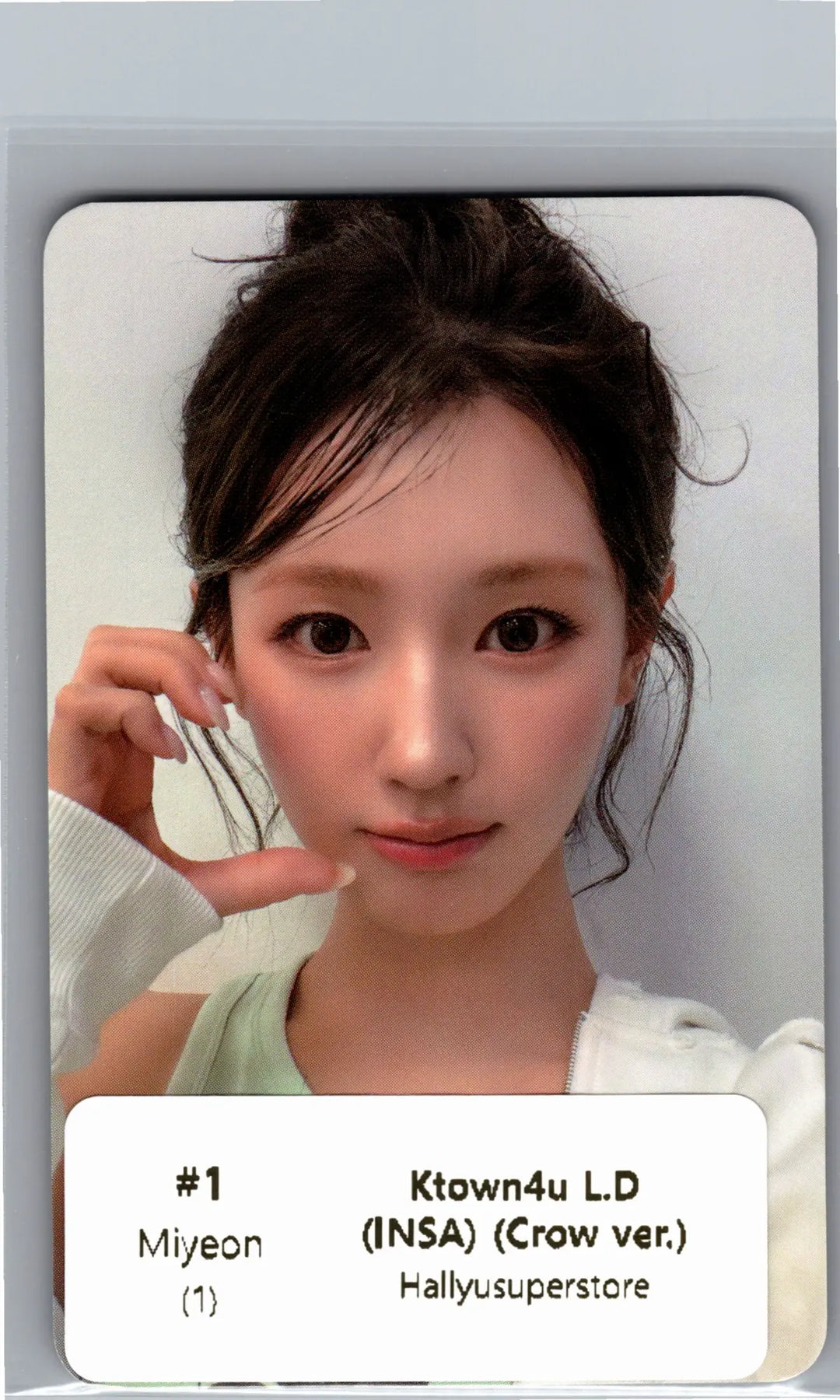 I-DLE "We made" - Ktown4U Lucky Draw Event Photocard (INSA)(Crow Ver.) [26.07.07]
