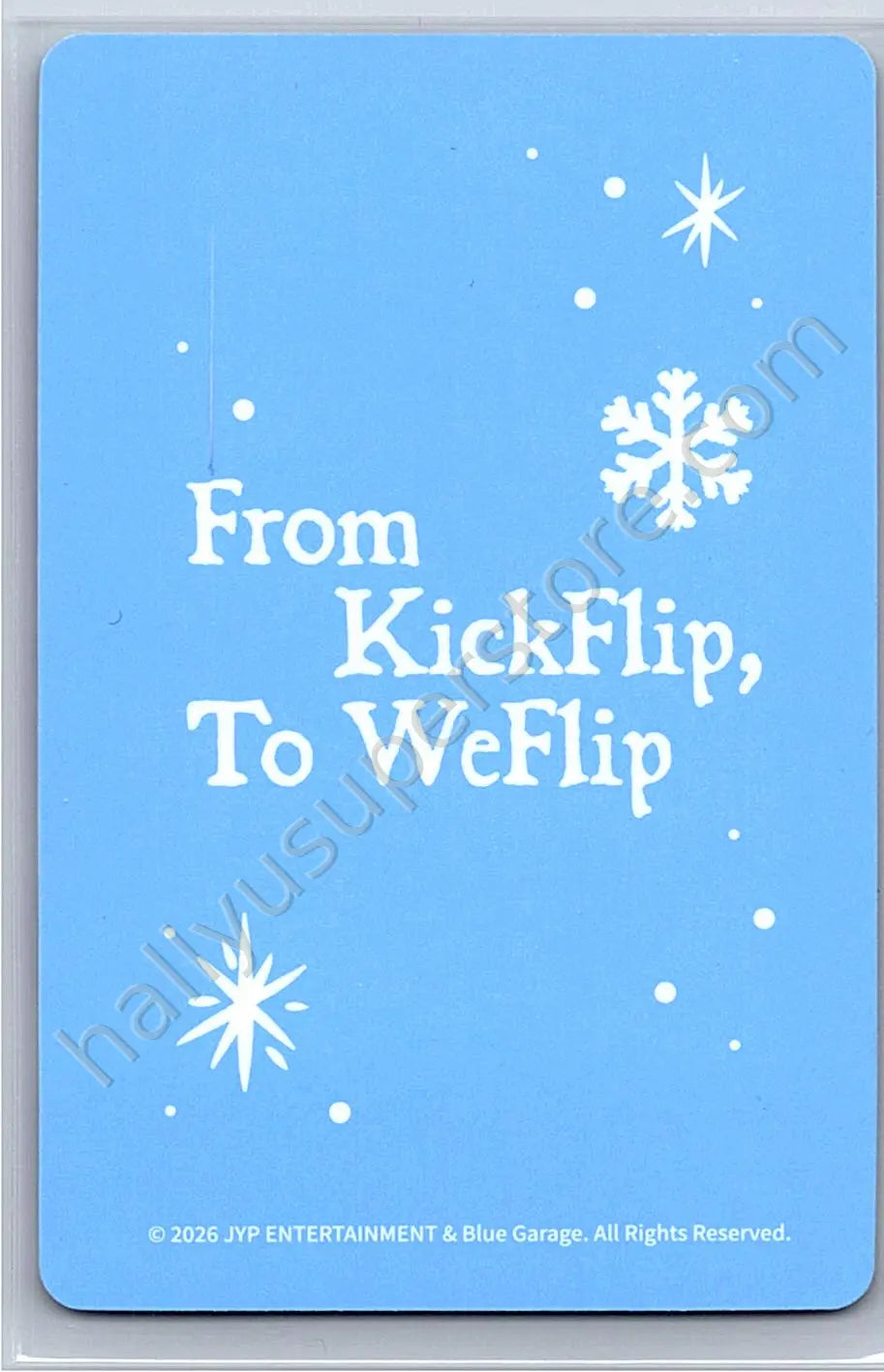 KickFlip - Juwang - From KickFlip to WeFlip, 1st Fan Concert merch photocard trading card set