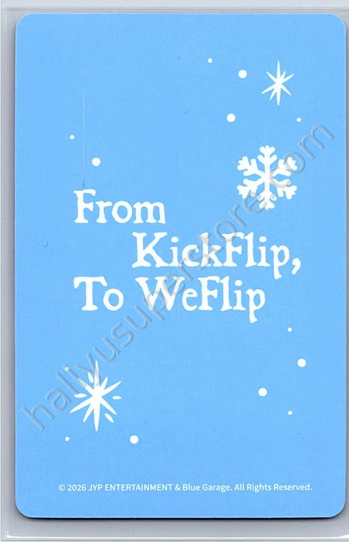 KickFlip - Juwang - From KickFlip to WeFlip, 1st Fan Concert merch photocard trading card set