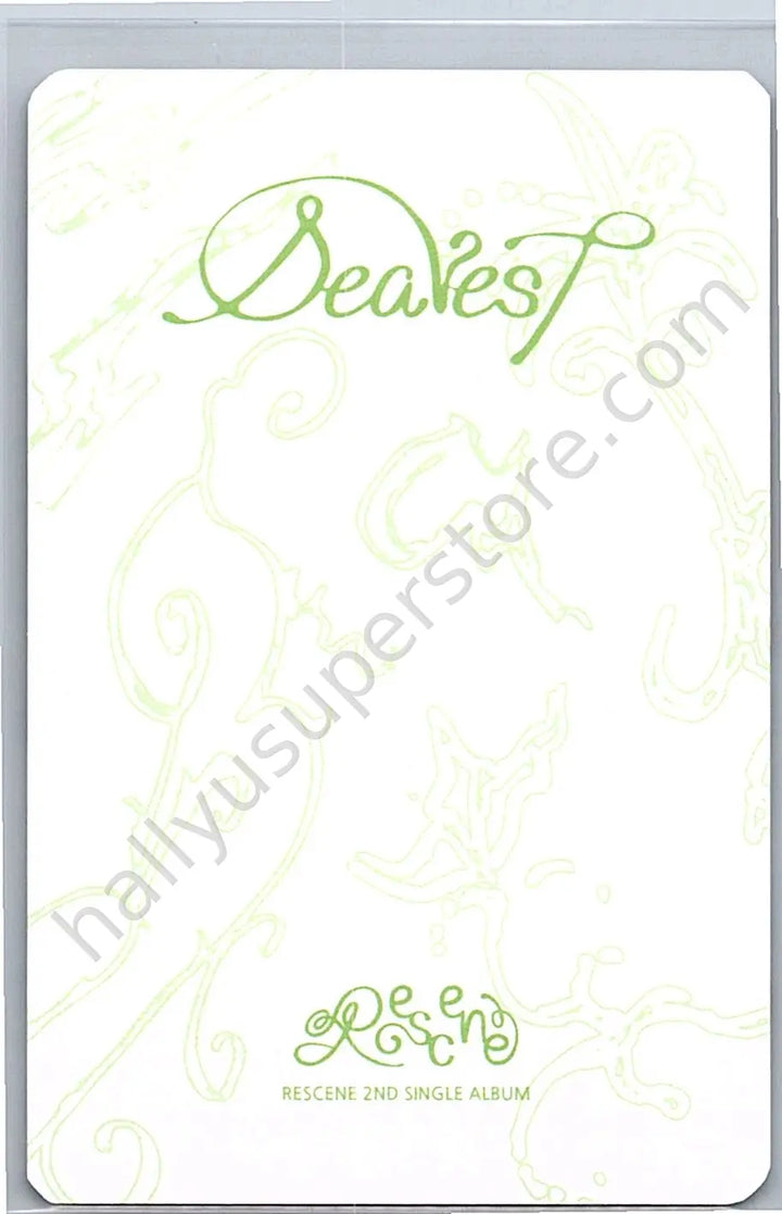 RESCENE - Liv - Dearest album photocard dear version qr version