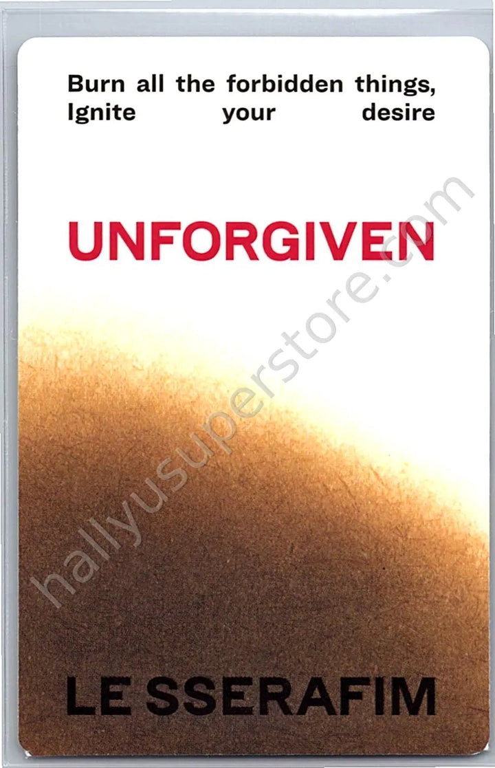 LE SSERAFIM - Kazuha - UNFORGIVEN album photocard compact version sparking blue version