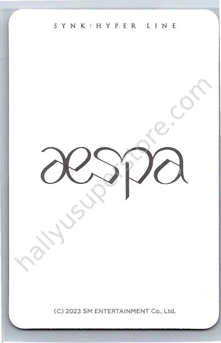 aespa - Ningning - SYNK : HYPER LINE merch photocard scratch card