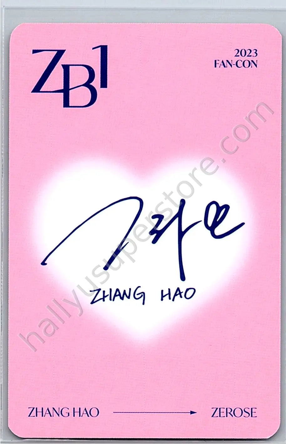 ZEROBASEONE - Hao - 2023 Fan-con D version trading card