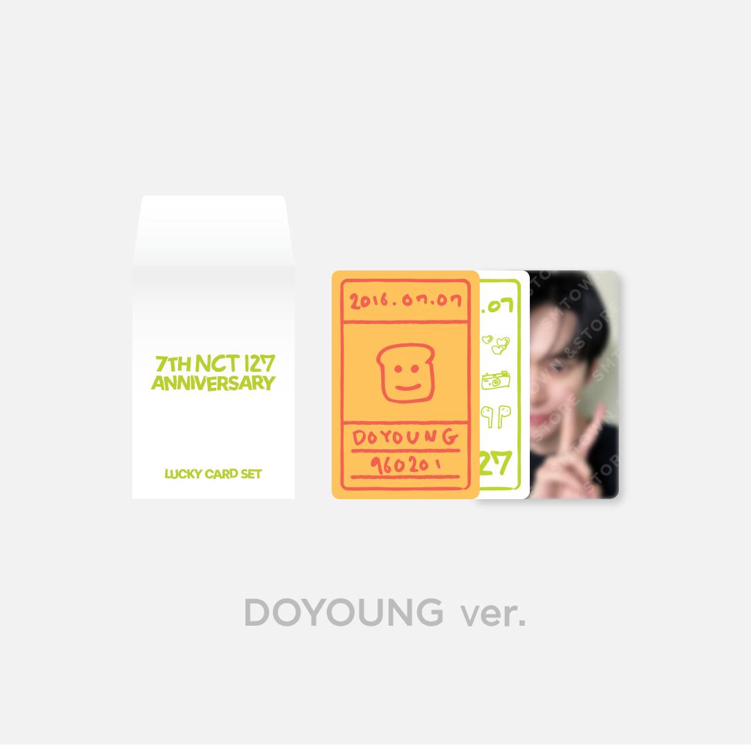 NCT 127 - "7th Anniversary Glow-In-The-Dark" Official Lucky Card Set - HALLYUSUPERSTORE