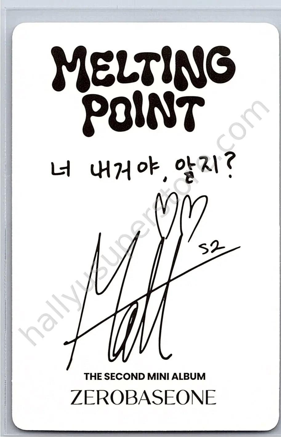 ZEROBASEONE - Matthew - Melting Point A version album photocard loyalty version