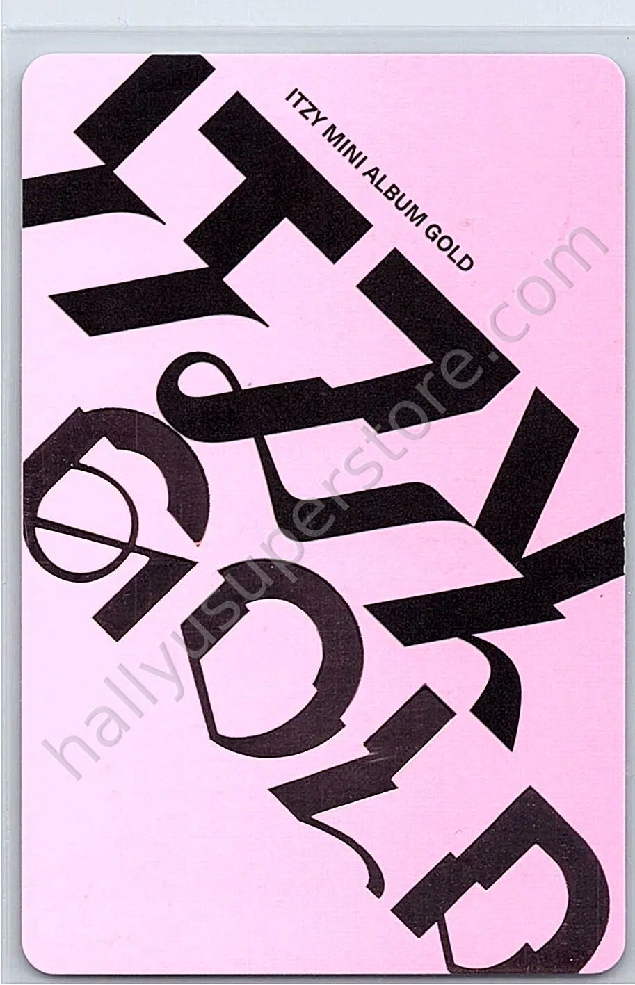 ITZY - Ryujin - GOLD album photocard nemo version non-selfie photocard set pink version
