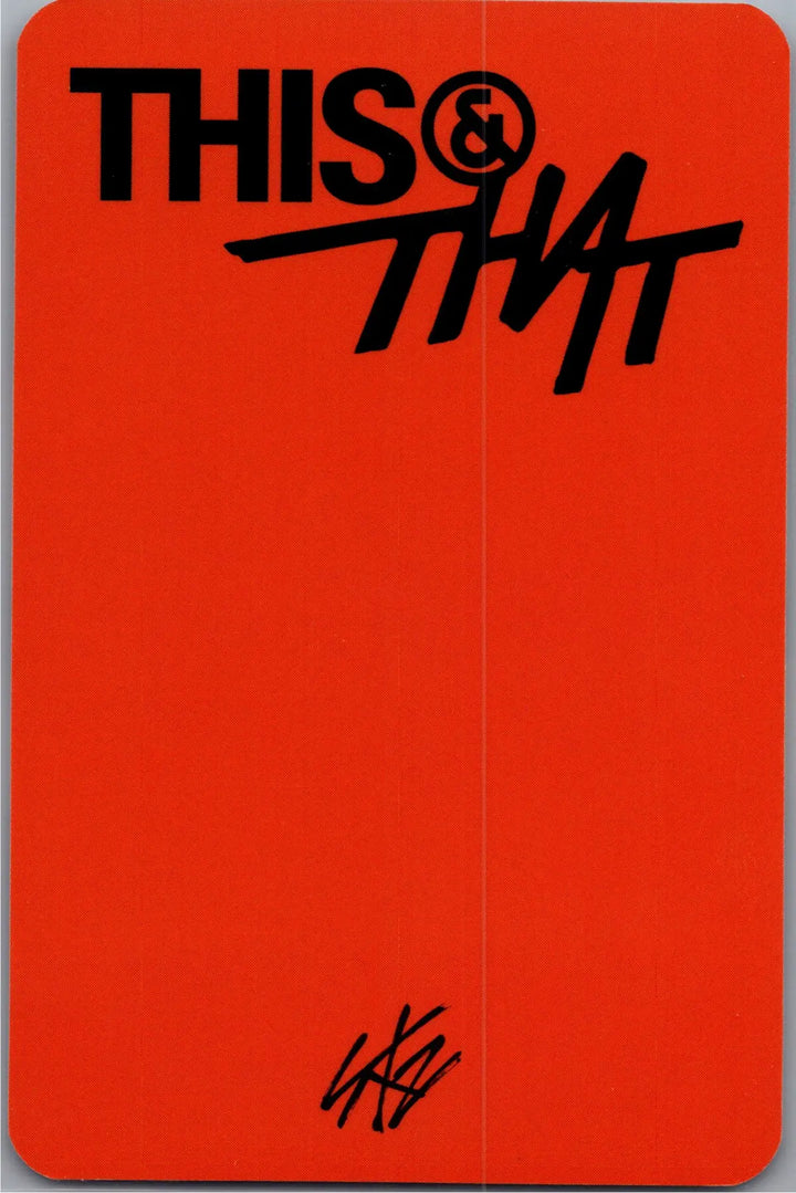 Stray Kids "THIS &amp; THAT" - Music Plant Pre-Order Benefit Photocard [26.08.18]