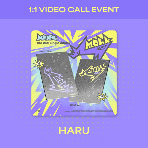 [SOLD OUT] [VIDEOCALL - HARU] 2nd Single ALBUM Mmchk (Umm… Ver. / Chk! Ver.)
