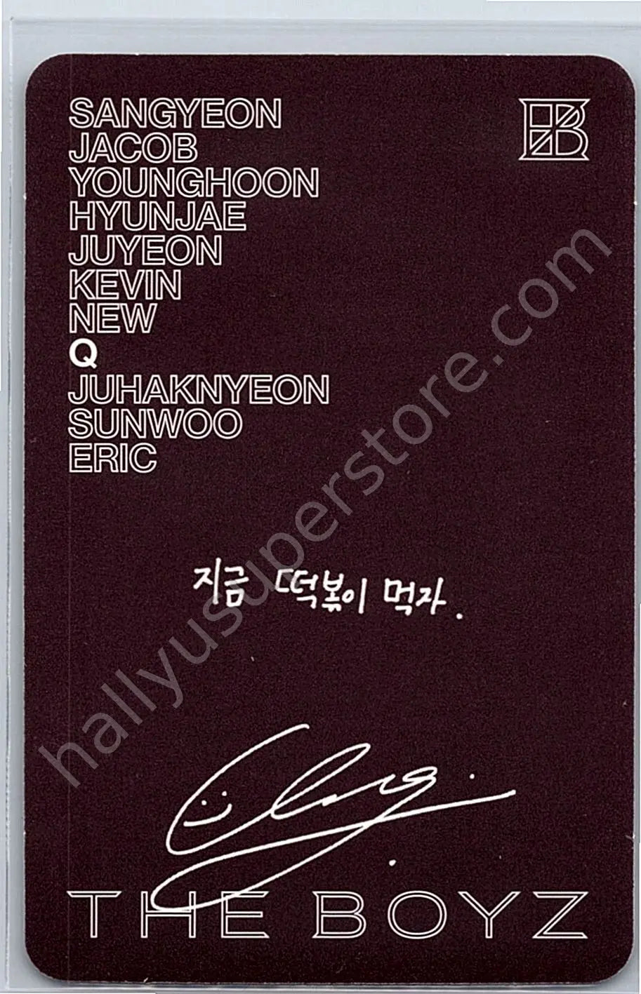 THE BOYZ - Q - Unexpected album photocard become version