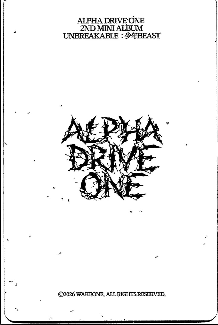 ALPHA DRIVE ONE "UNBREAKABLE : 少年BEAST" - Official Photocard (POSTCARD Ver.) [26.08.26]