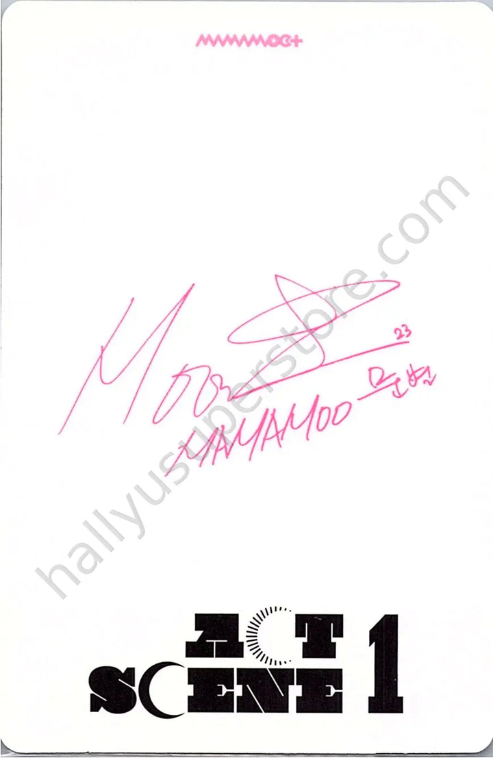 MAMAMOO - Moonbyul - ACT 1, SCENE 1 album photocard standard version unit