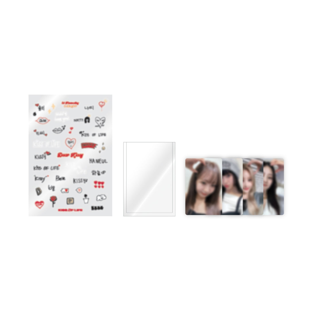 Kiss Of Life - 1st FanMeeting [Dear Kissy in Bangkok] Official MD (Tin Case Photocard Set, Special Ticket, Photocard Deco Sticker, Acrylic Keyring) - HALLYUSUPERSTORE