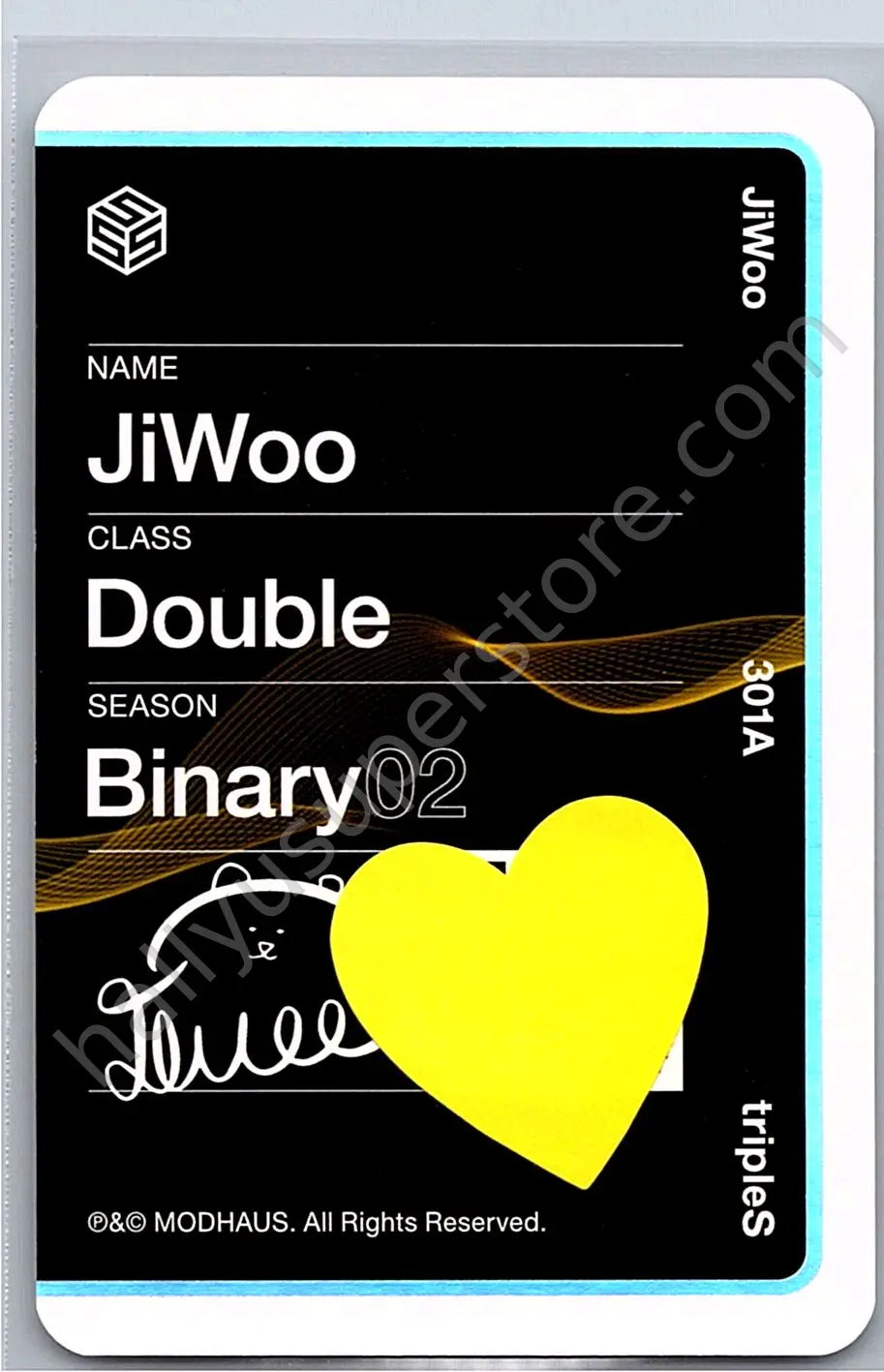 tripleS - Jiwoo - Beyond Beauty album photocard objekt music album (UNSCANNED)