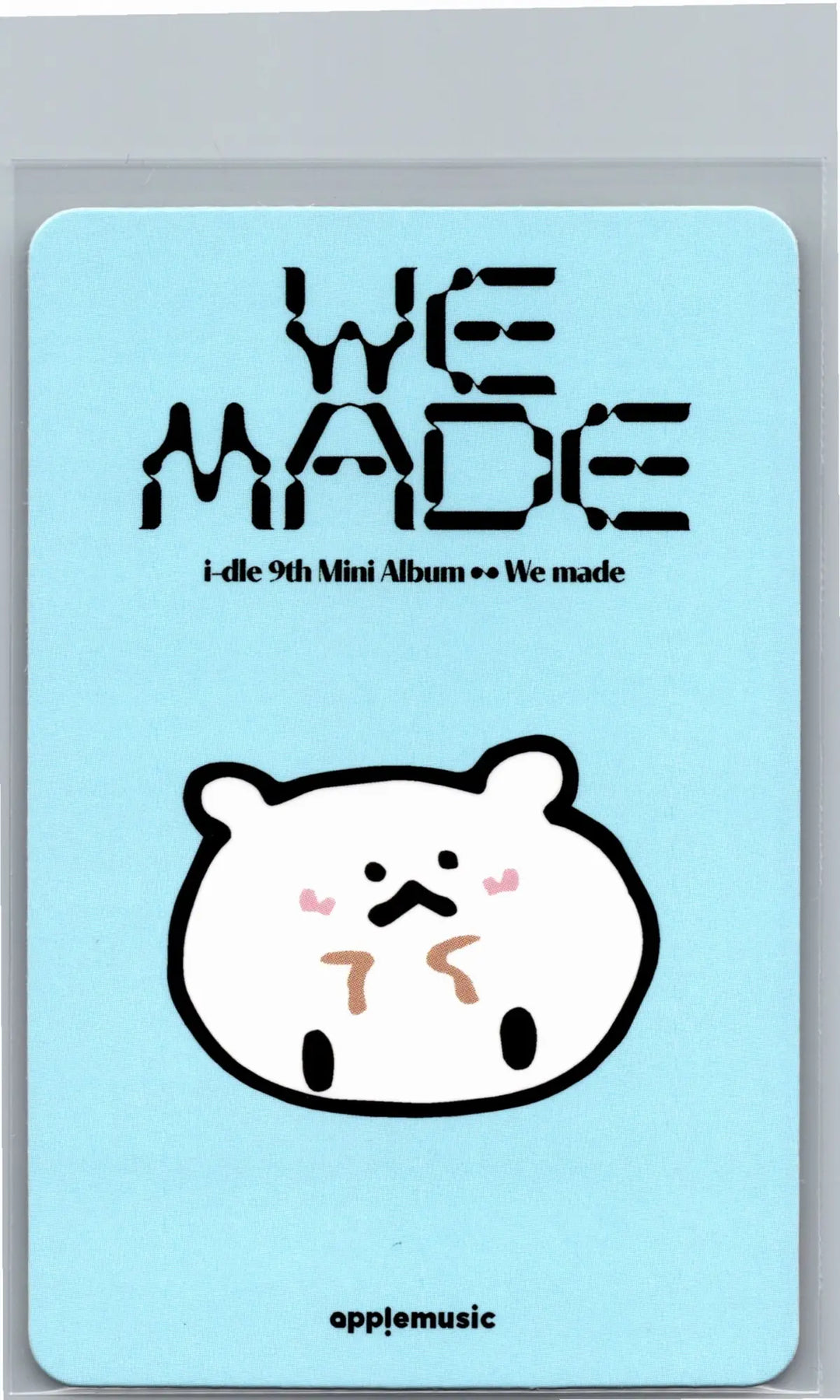 I-DLE "We made" - Apple Music Lucky Draw Event Photocard, Polaroid type Photocard [26.07.09]