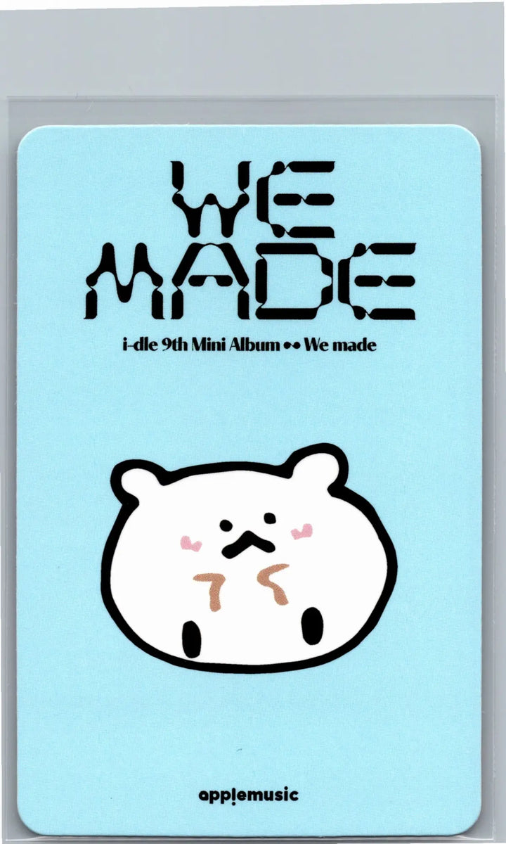 I-DLE "We made" - Apple Music Lucky Draw Event Photocard, Polaroid type Photocard [26.07.09]