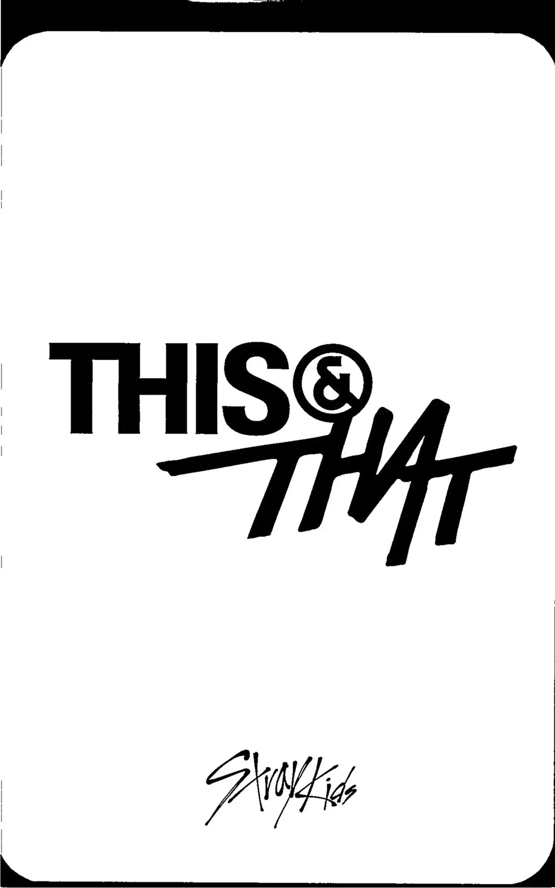 Stray Kids "THIS &amp; THAT" - Music Korea Pre-Order Benefit Photocard [26.08.11]