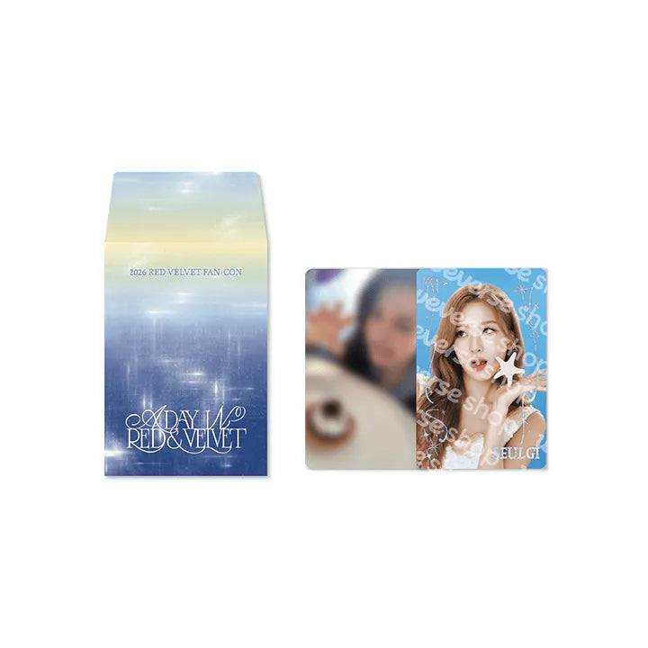 [Pre-Order] Red Velvet - A Day in Red &amp; Velvet Official MD (RANDOM TRADING CARD)
