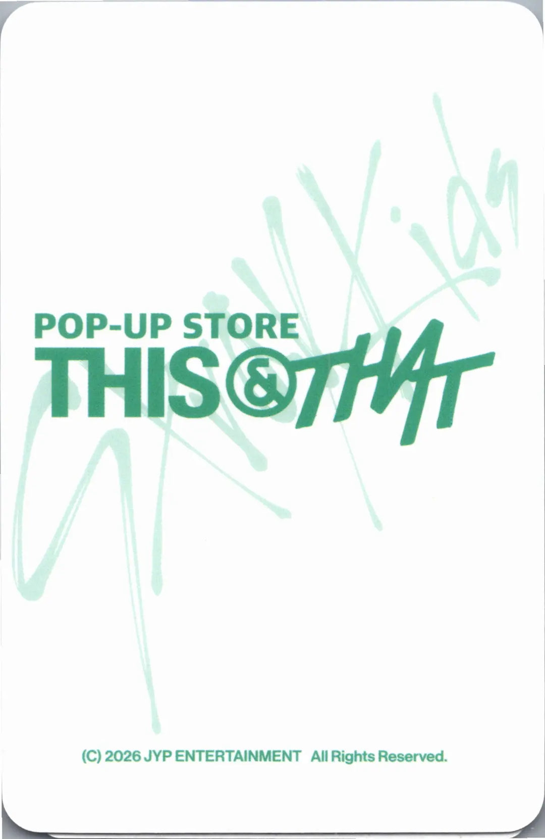 Stray Kids "THIS &amp; THAT" - Soundwave POP-Store Lucky Draw Event Photocard R2 [26.08.14]