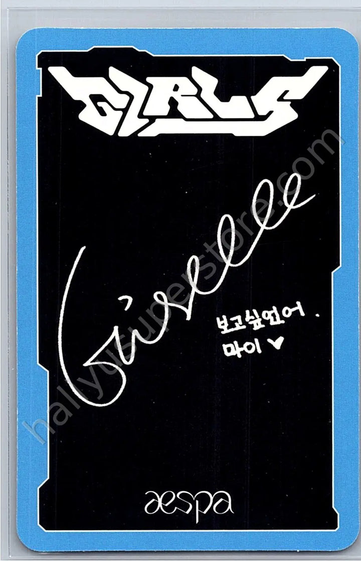 aespa - Giselle - Girls album photocard kwangya version