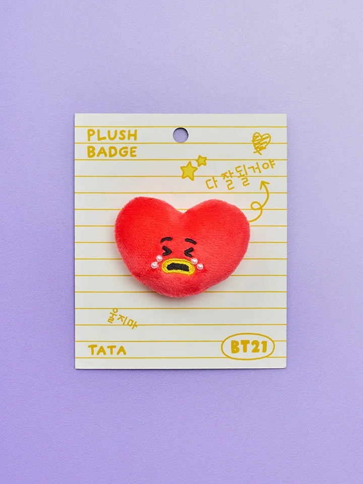 [Pre-Order] BT21 - Boo-Hoo Face Plush Brooch [Today&