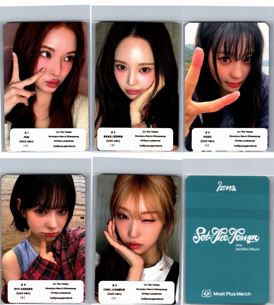 IZNA "SET THE TEMPO" - Olive Young Lucky Draw Event Photocard (UNIT Ver.) [26.06.09]