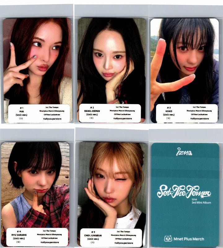 IZNA "SET THE TEMPO" - Olive Young Lucky Draw Event Photocard (UNIT Ver.) [26.06.09]