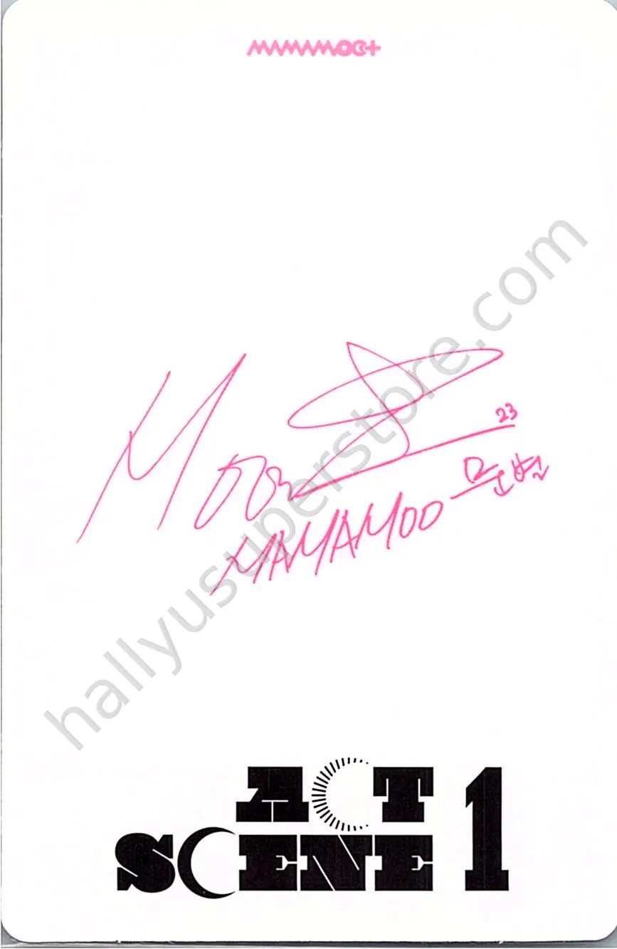 MAMAMOO - Moonbyul - ACT 1, SCENE 1 album photocard standard version unit