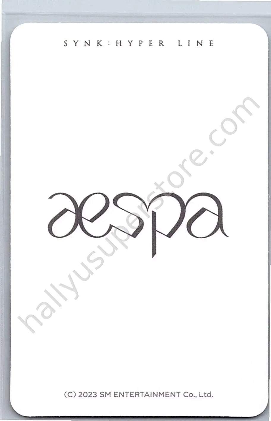 aespa - Winter - aespa - Winter - SYNK : HYPER LINE Event merch photocard scratch card