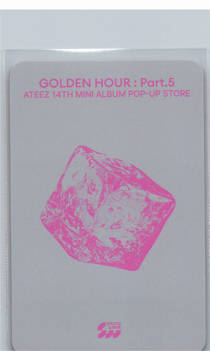 ATEEZ "GOLDEN HOUR : Part.5" - Soundwave POP-UP Lucky Draw Event Photocard, Card Sticker [26.06.26]