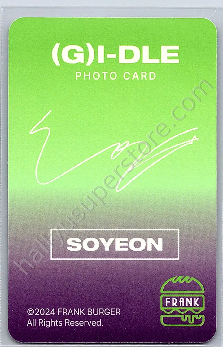 i-dle - Soyeon - (G)I-DLE x Frank Burger brand collaboration photocard set round 1